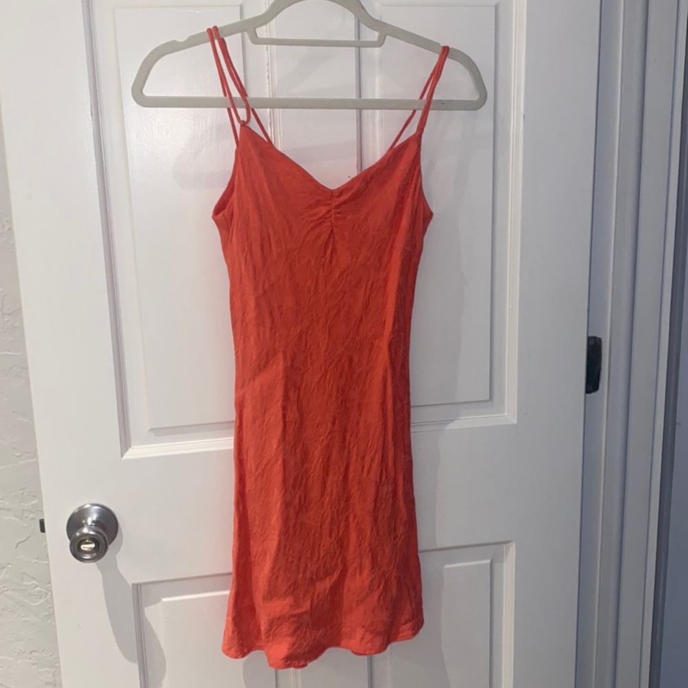 Zara coral pink mini dress